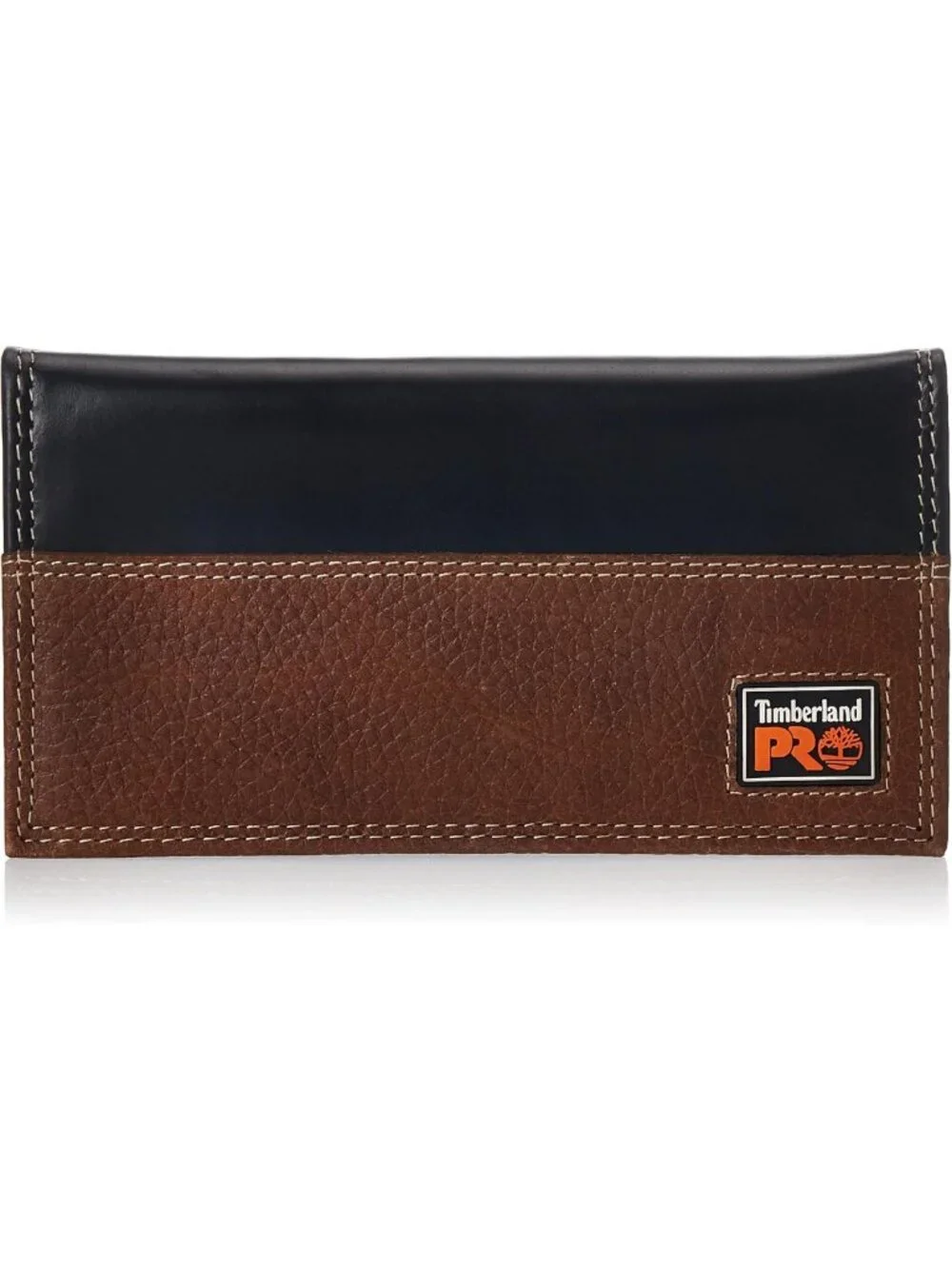 Men's RFID Leather Long Bifold Wallet - Stylish, Durable, Teak Color, One Size